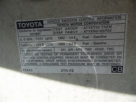 2010 Toyota Tacoma White Extd Cab 2.7L AT 2WD #Z22708